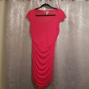 Pinkish Red Cotton Dress